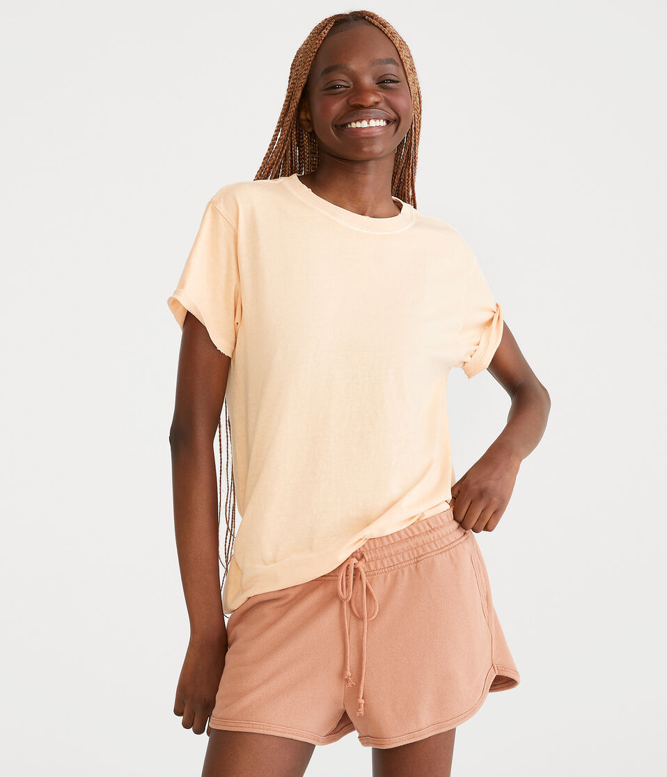 Washed Loose Fit Crew Tee