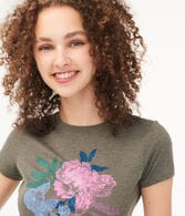 Multicolor Floral Graphic Tee