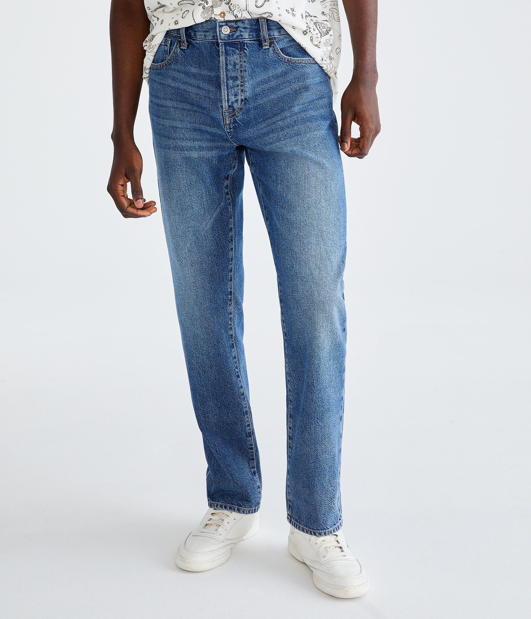 ANATOMICA ストレートデニム USED WASH 25 Ribcage Wide Leg Women's Jeans - Medium Wash | Levi's® US