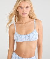 Floral Stripe Pointelle Bralette