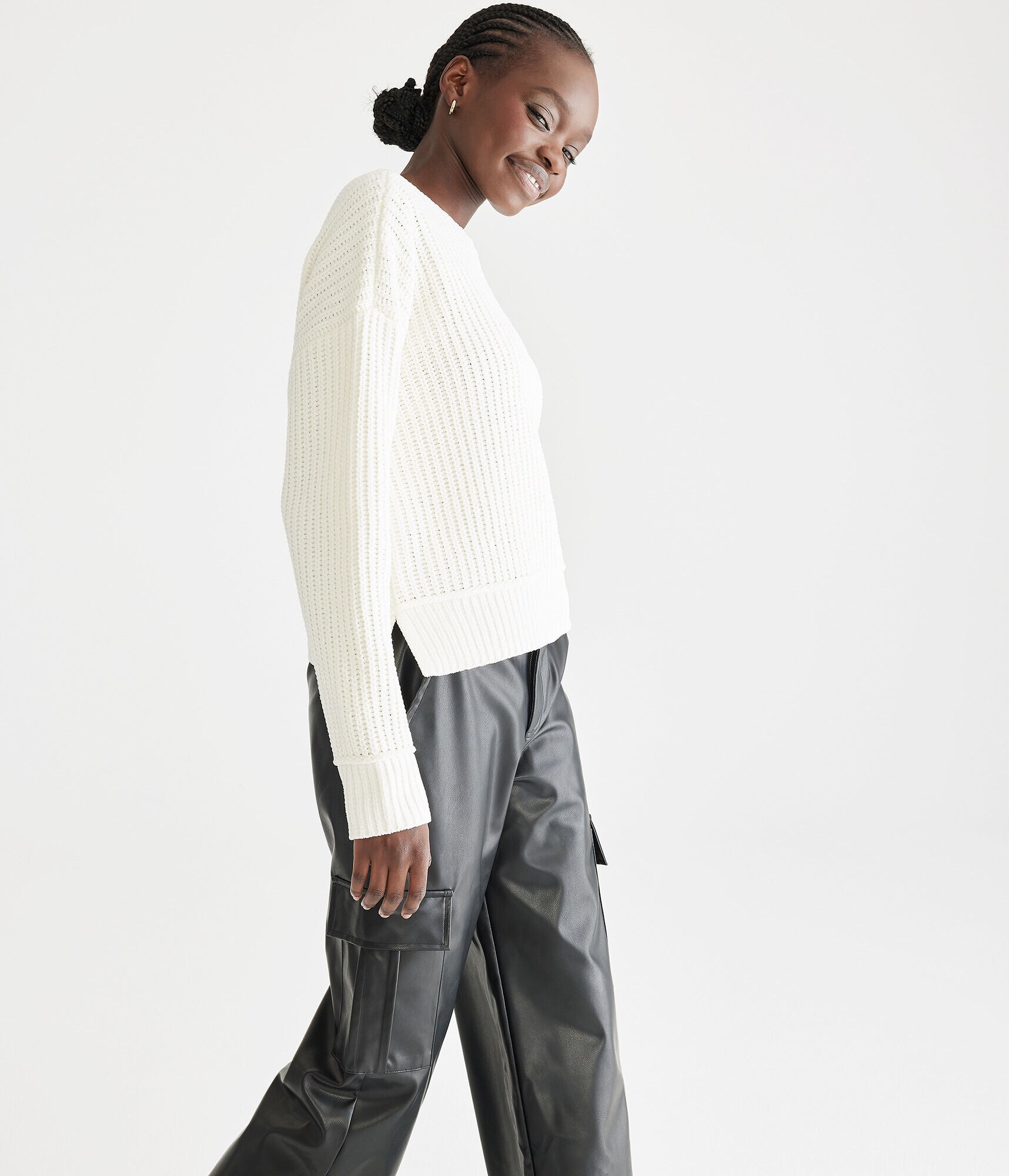 Chenille Crew Sweater