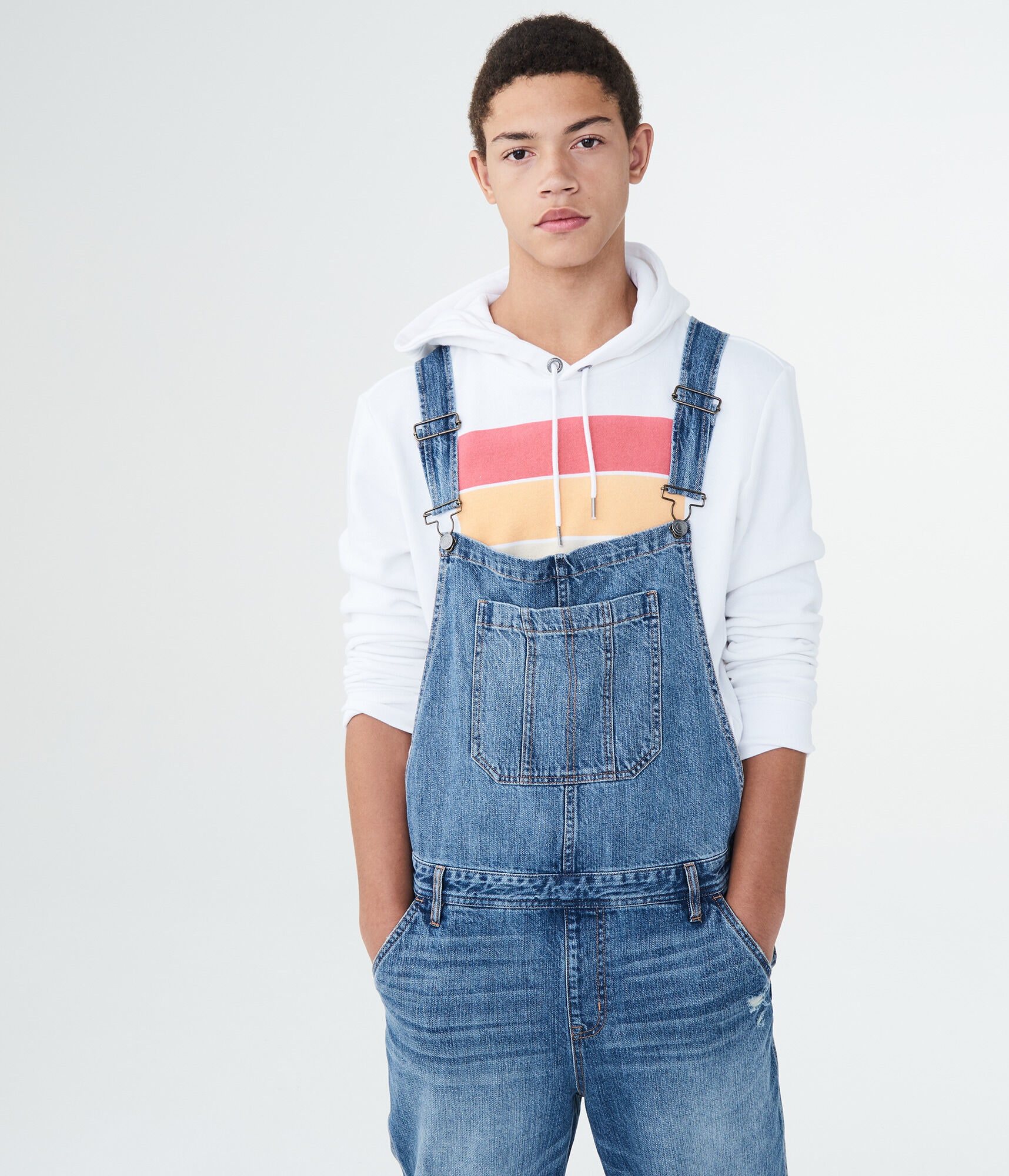 Medium Wash Denim Overalls