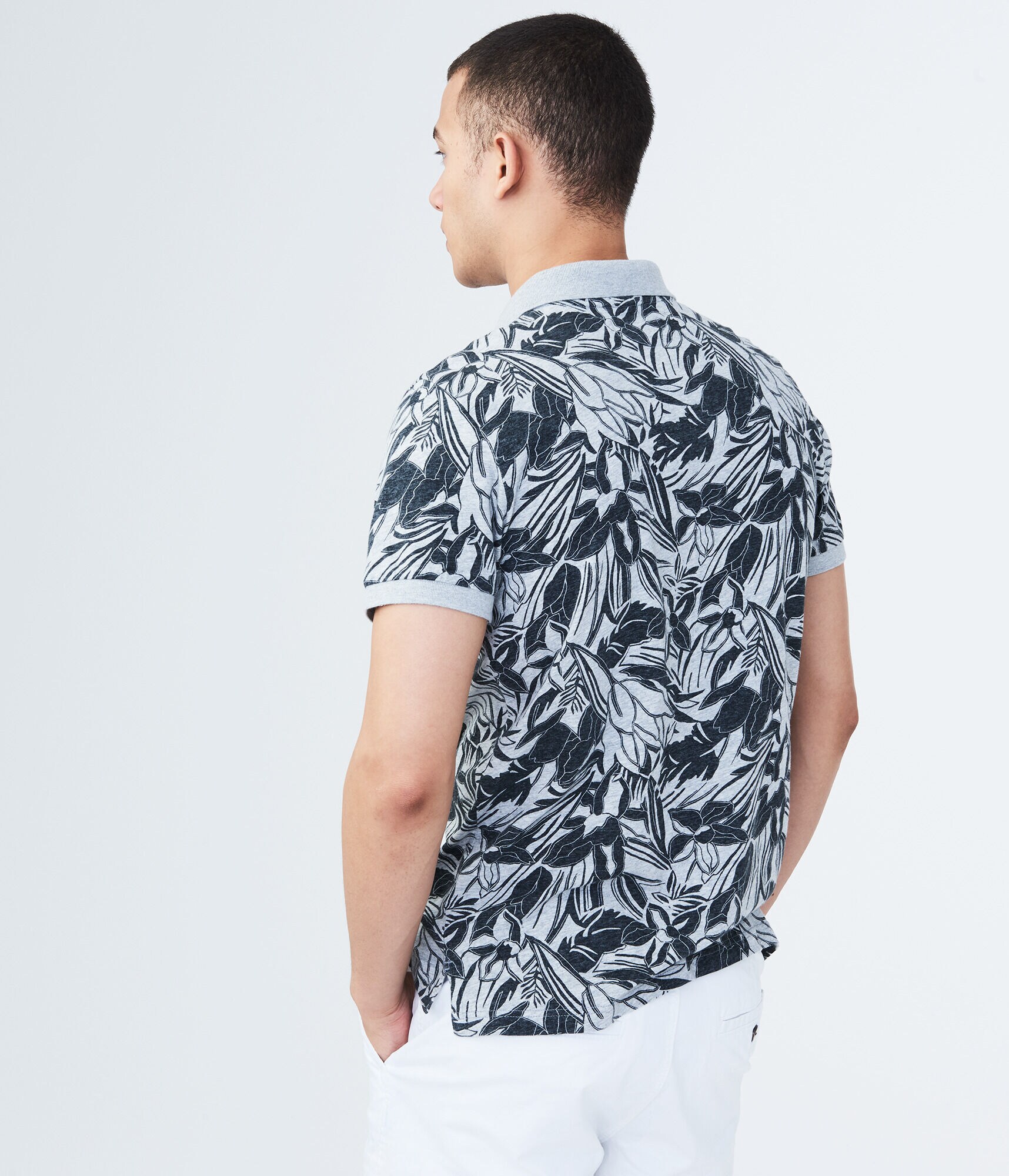 Rainforest Floral Jersey Polo