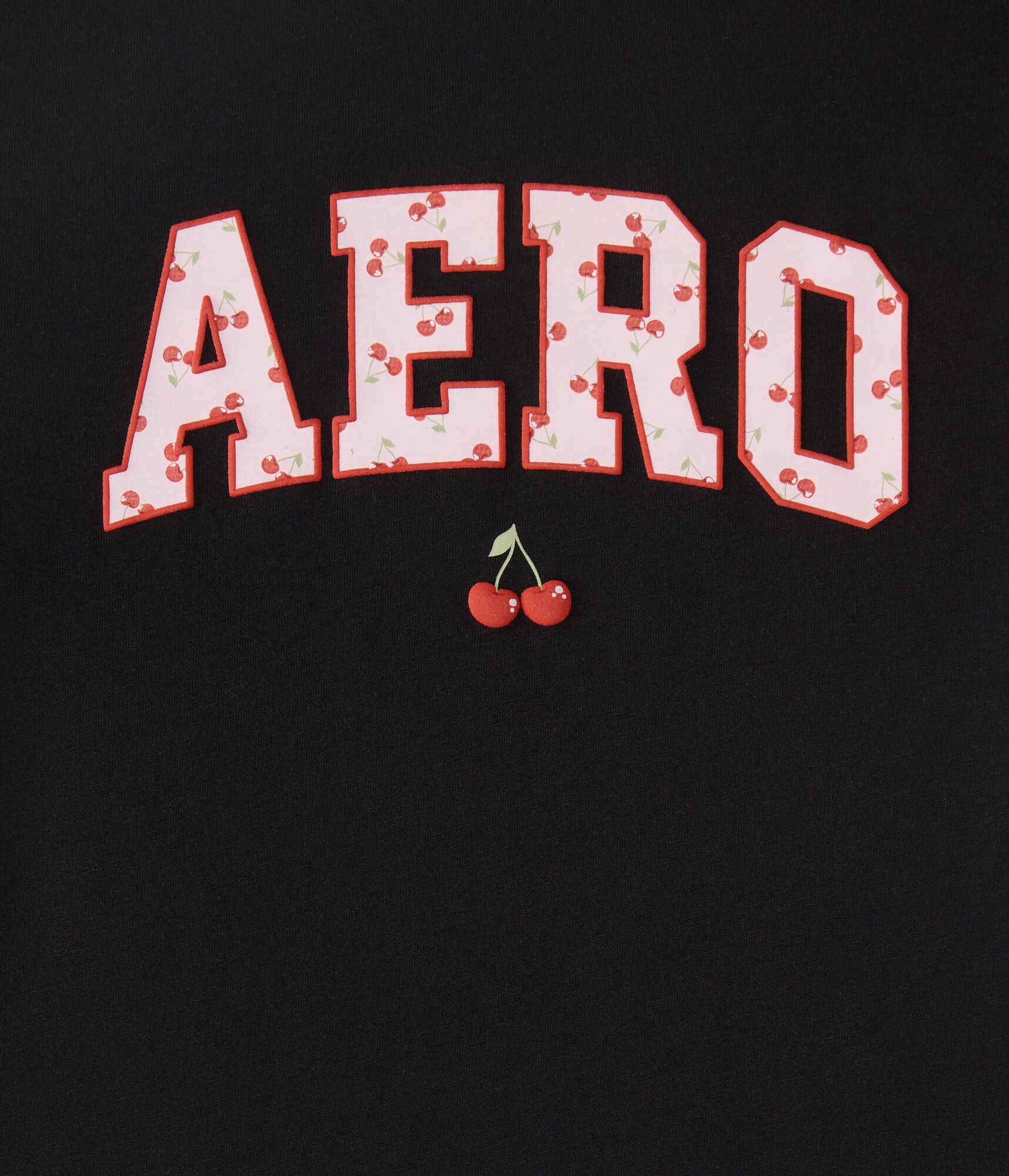 Aero Cherry Logo Appliqu&eacute; Graphic Tee