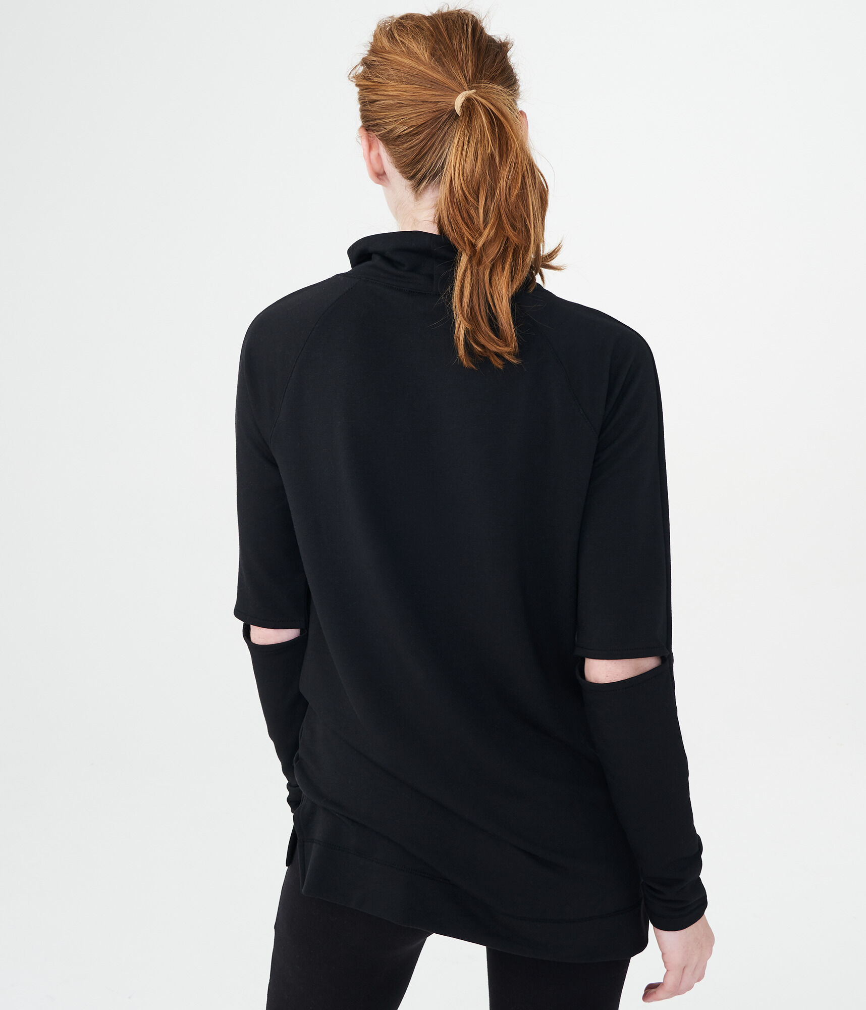 LLD Solid Longline Pullover Sweatshirt