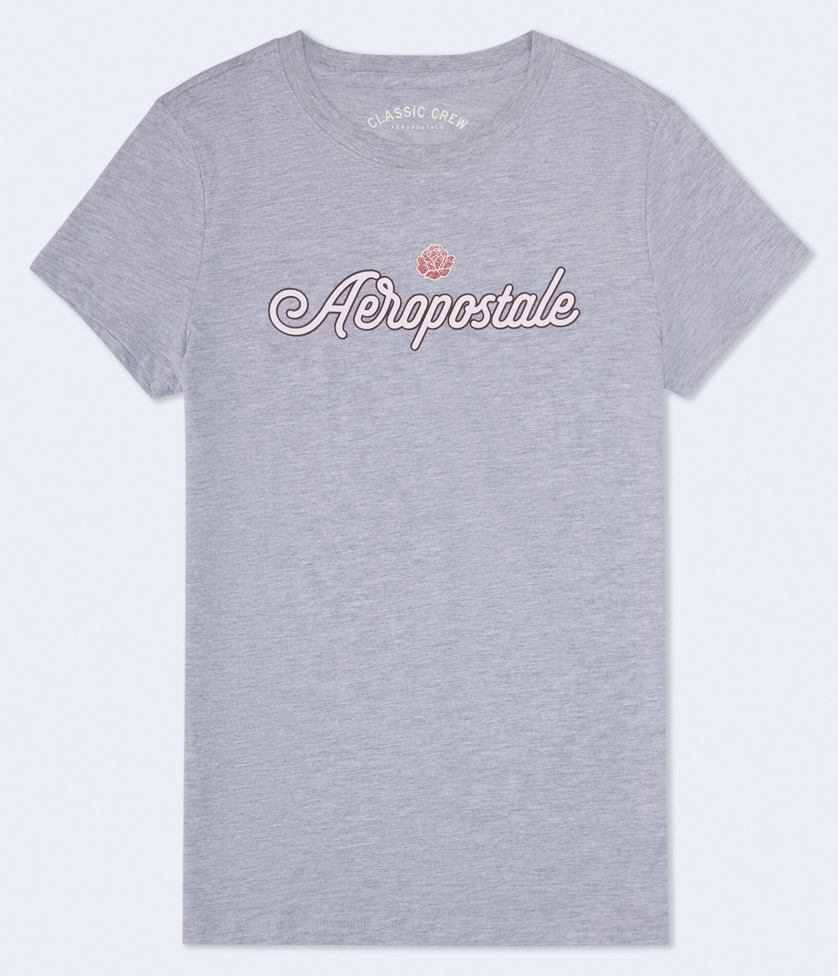 Aeropostale Glitter Rose Graphic Tee