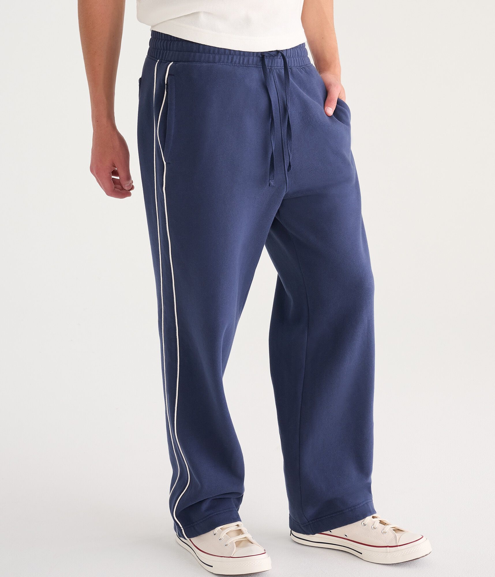 Cloud Soft Piped Stripe Super Baggy Sweatpants