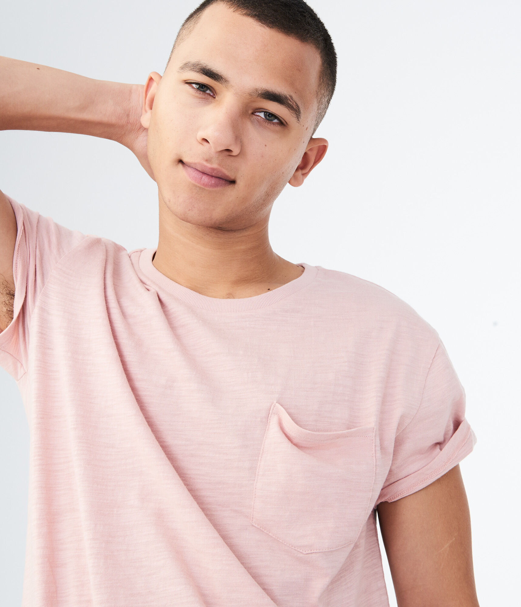 Solid Longline Pocket Tee