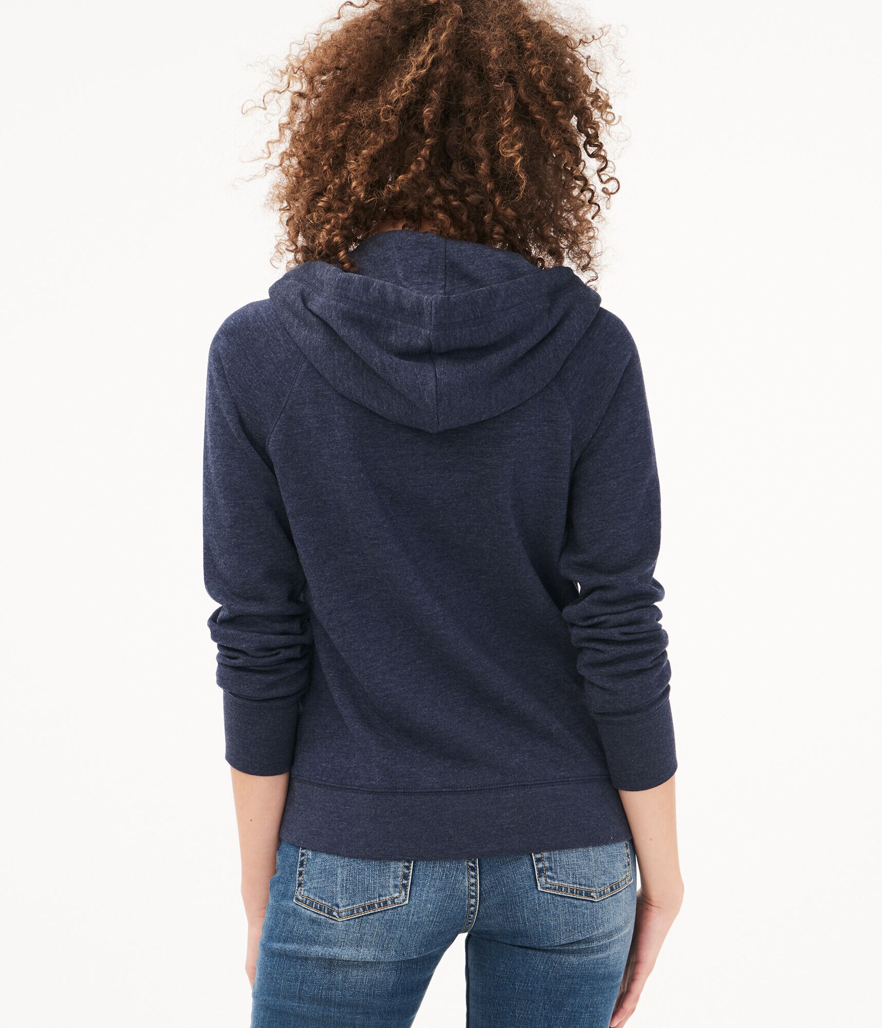 Sequin Logo Full-Zip Hoodie