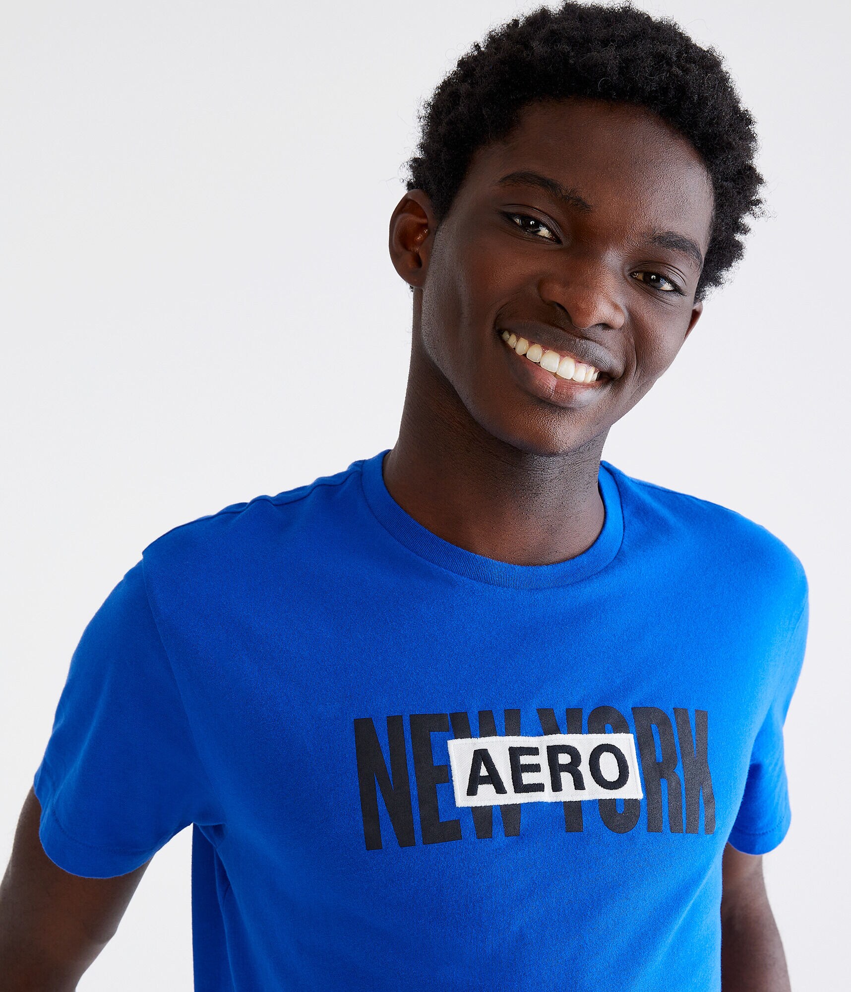 Aero New York Box Logo Appliqu&eacute; Graphic Tee