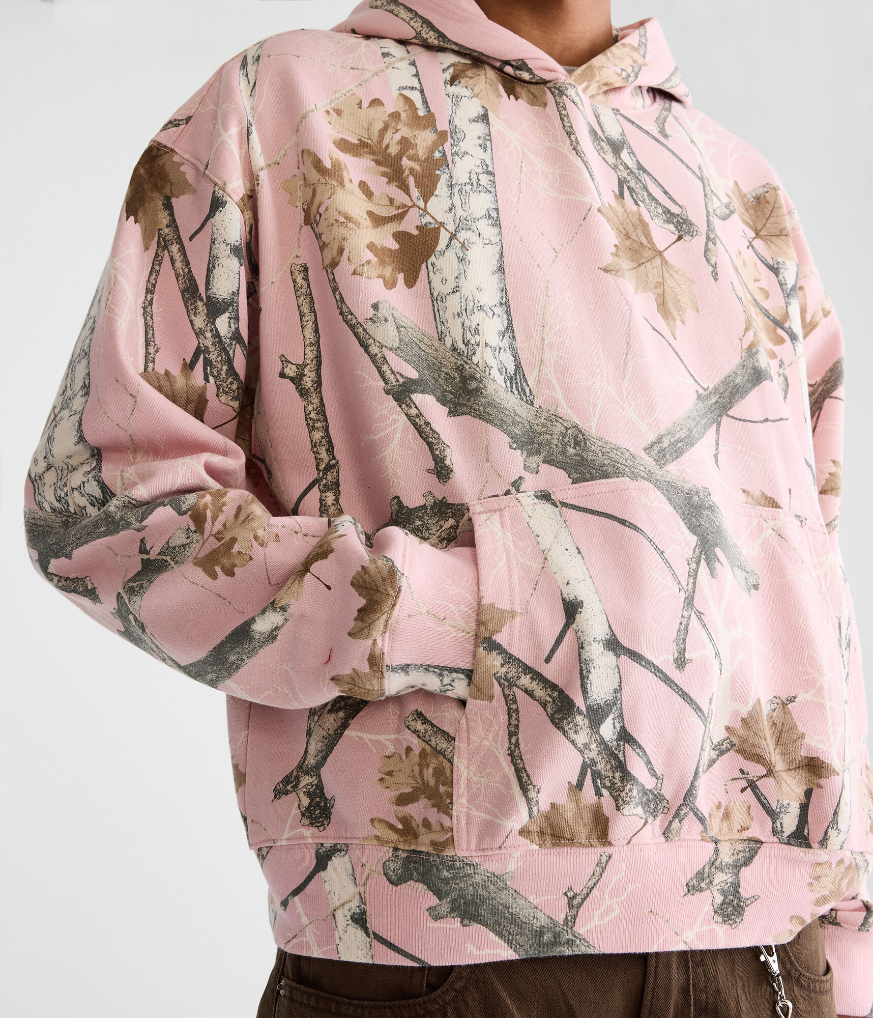 Forest Camo Boxy Pullover Hoodie