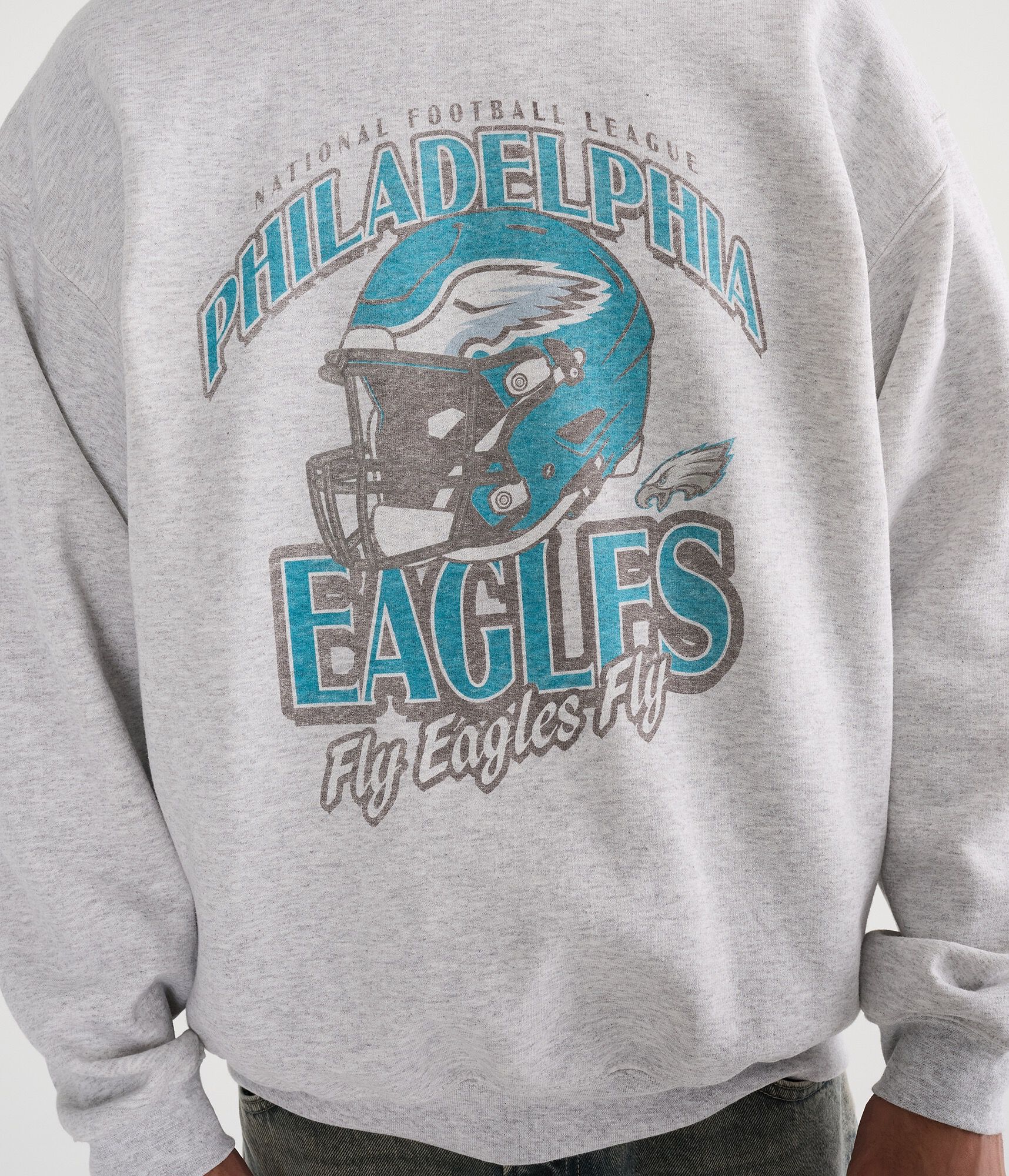 Philadelphia Eagles Helmet Crew Sweatshirt