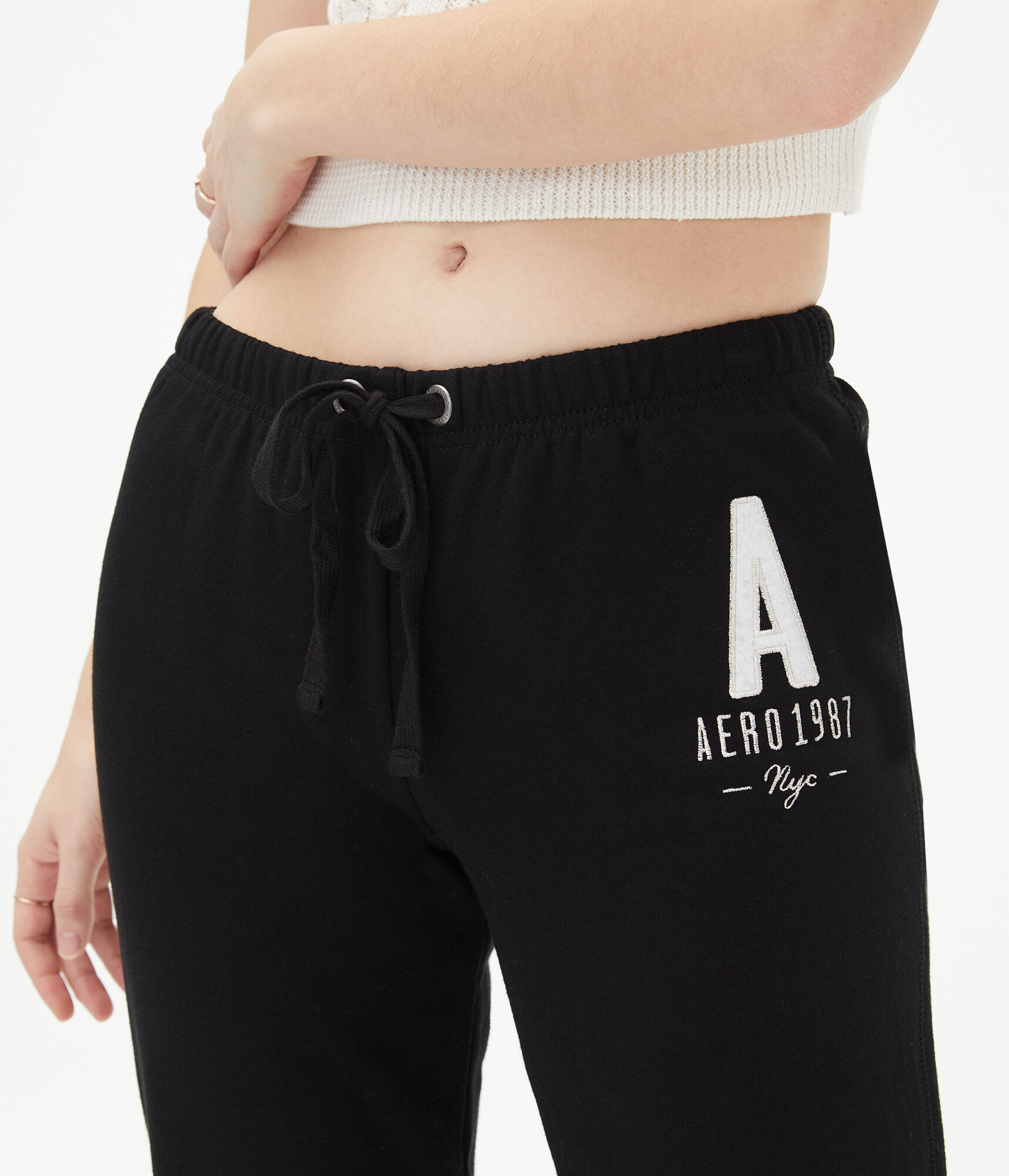 Aero Logo Letter Cinched Sweatpants