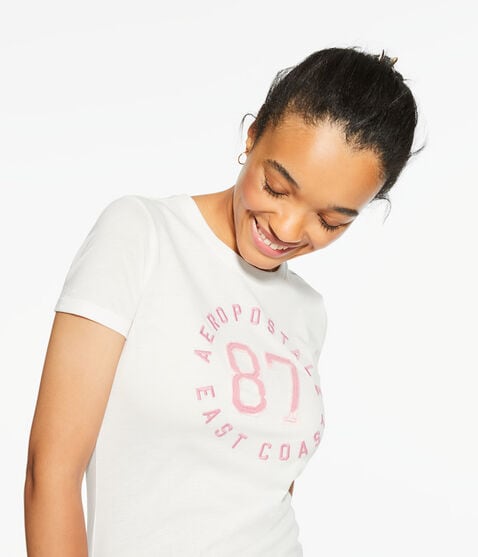 Aeropostale East Coast Appliqué Graphic Tee Aeropostale East Coast Appliqué Graphic Tee