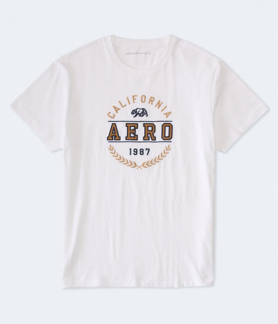 Aero California Bear Appliqué Graphic Tee