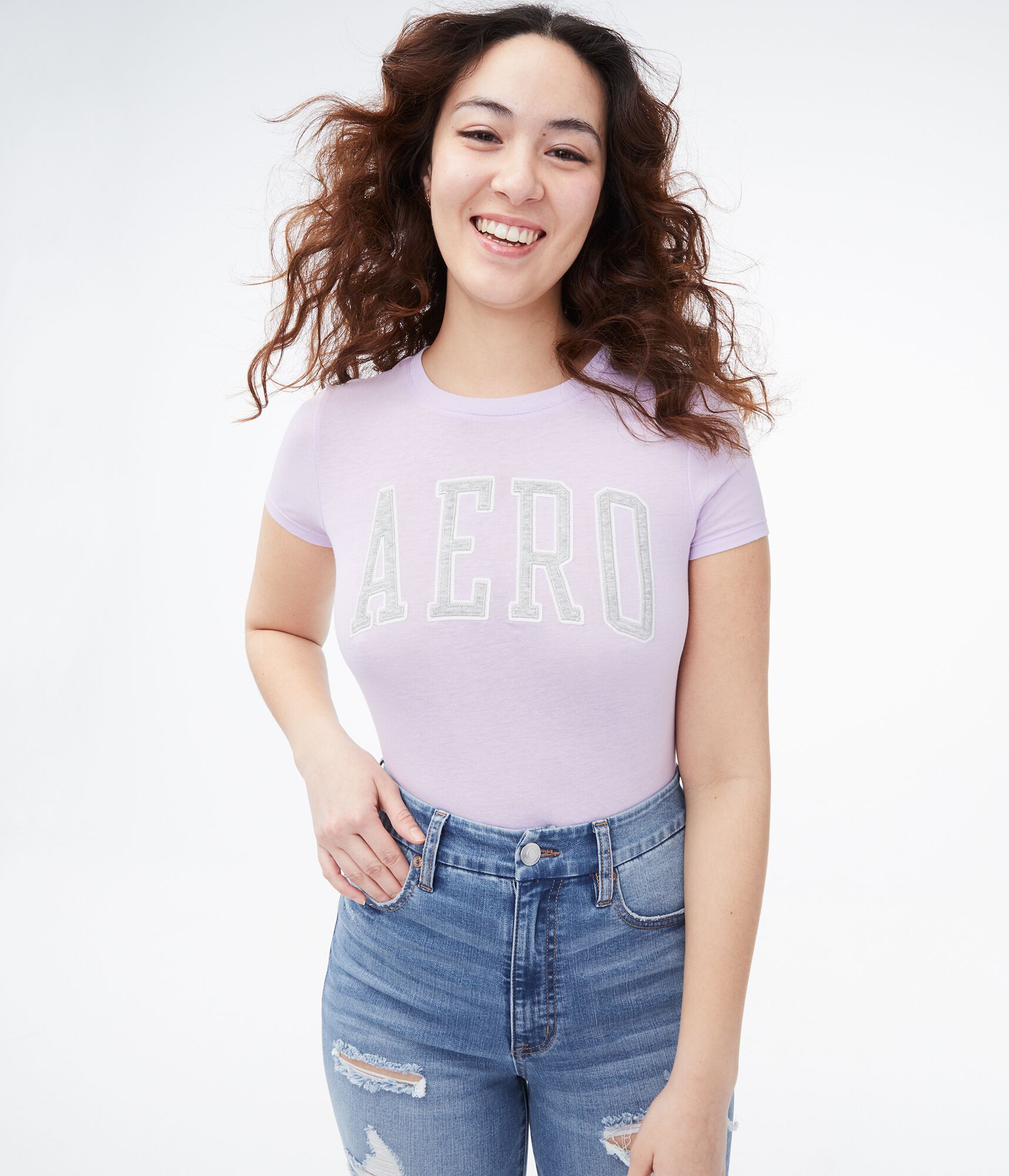 Aero Block Letter Graphic Tee