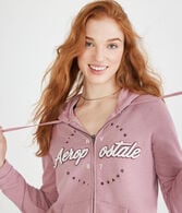 Aeropostale Script Circle Full-Zip Hoodie