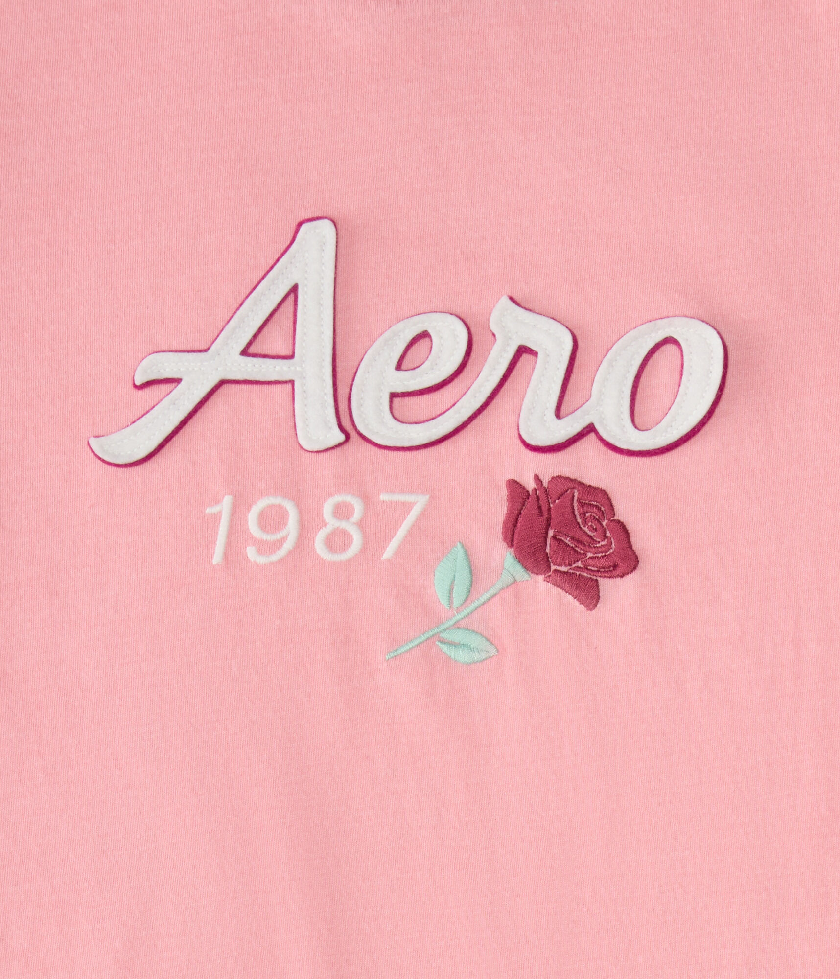 Aero Rose Appliqué Graphic Tee
