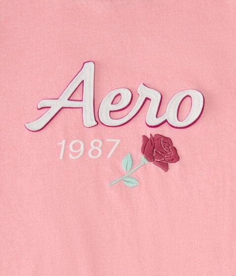 Aero Rose Appliqué Graphic Tee Aero Rose Appliqué Graphic Tee