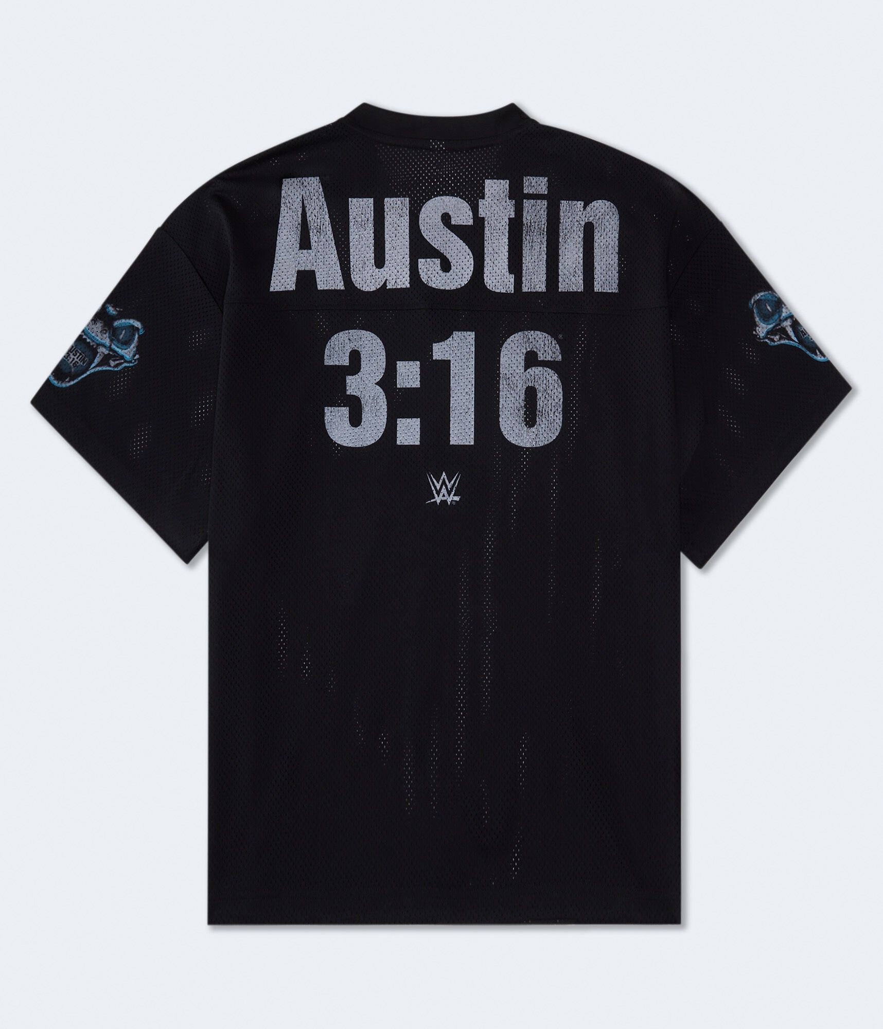 WWE Stone Cold V-Neck Relaxed Mesh Top