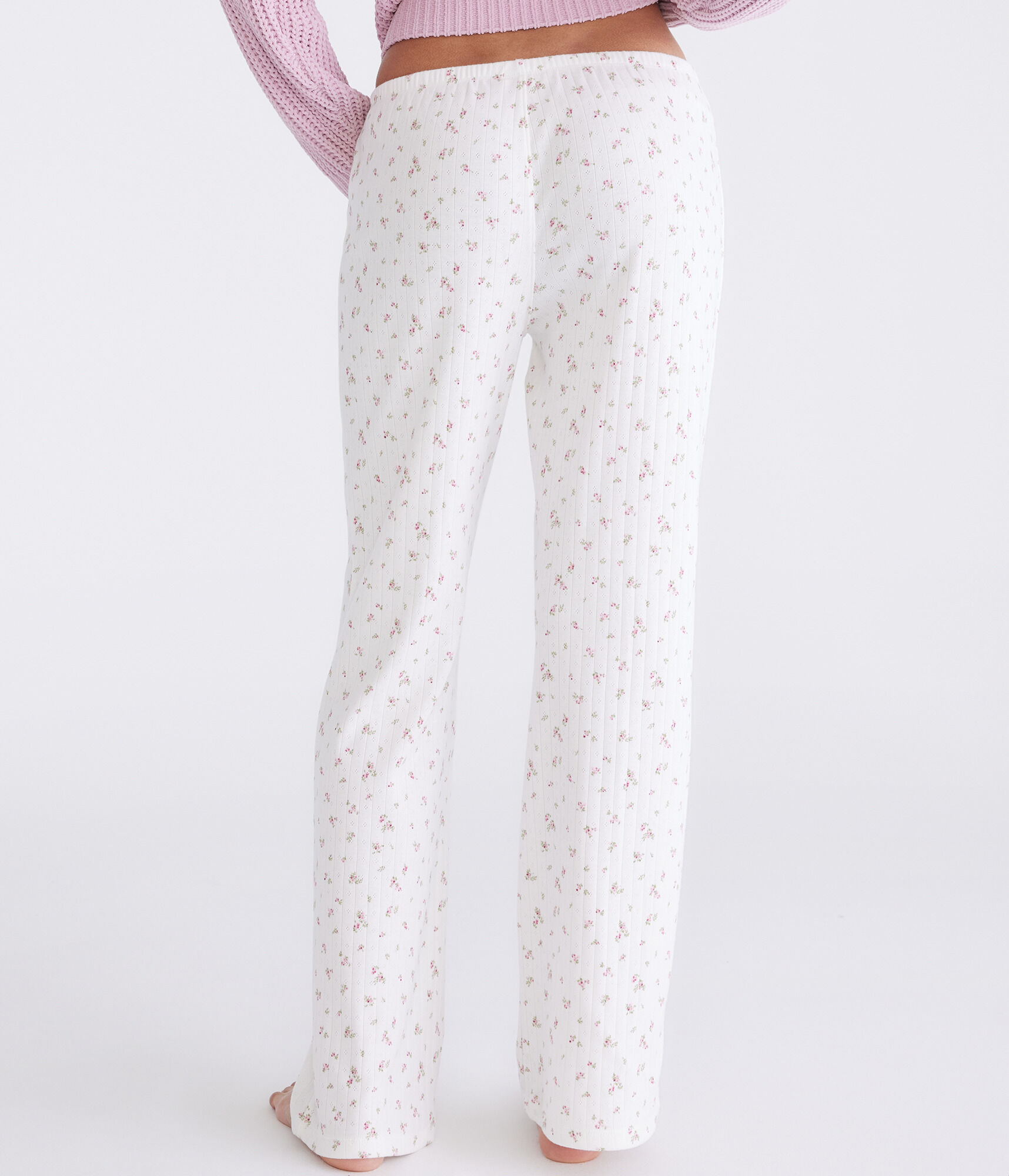Printed Pointelle Sleep Pants