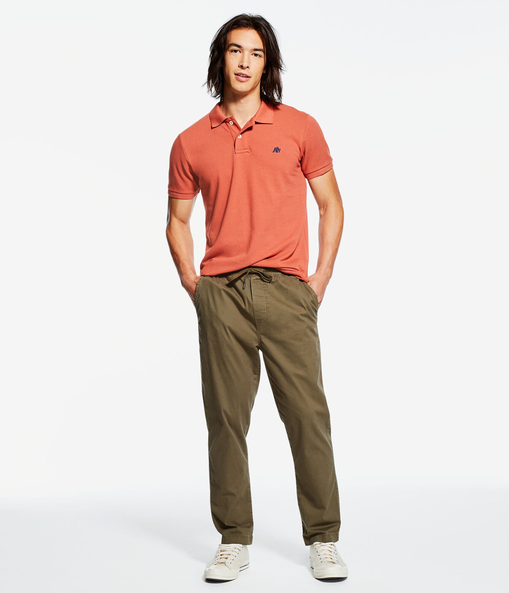 A87 Logo Piqu&eacute; Polo