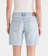 Low-Rise Baggy Denim Shorts 8"