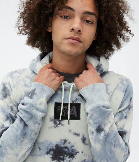 Tie-Dye Box Logo Pullover Hoodie