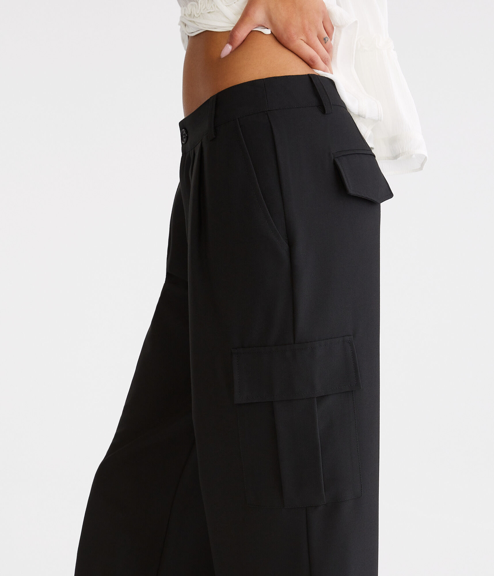 Low-Rise Cargo Trousers