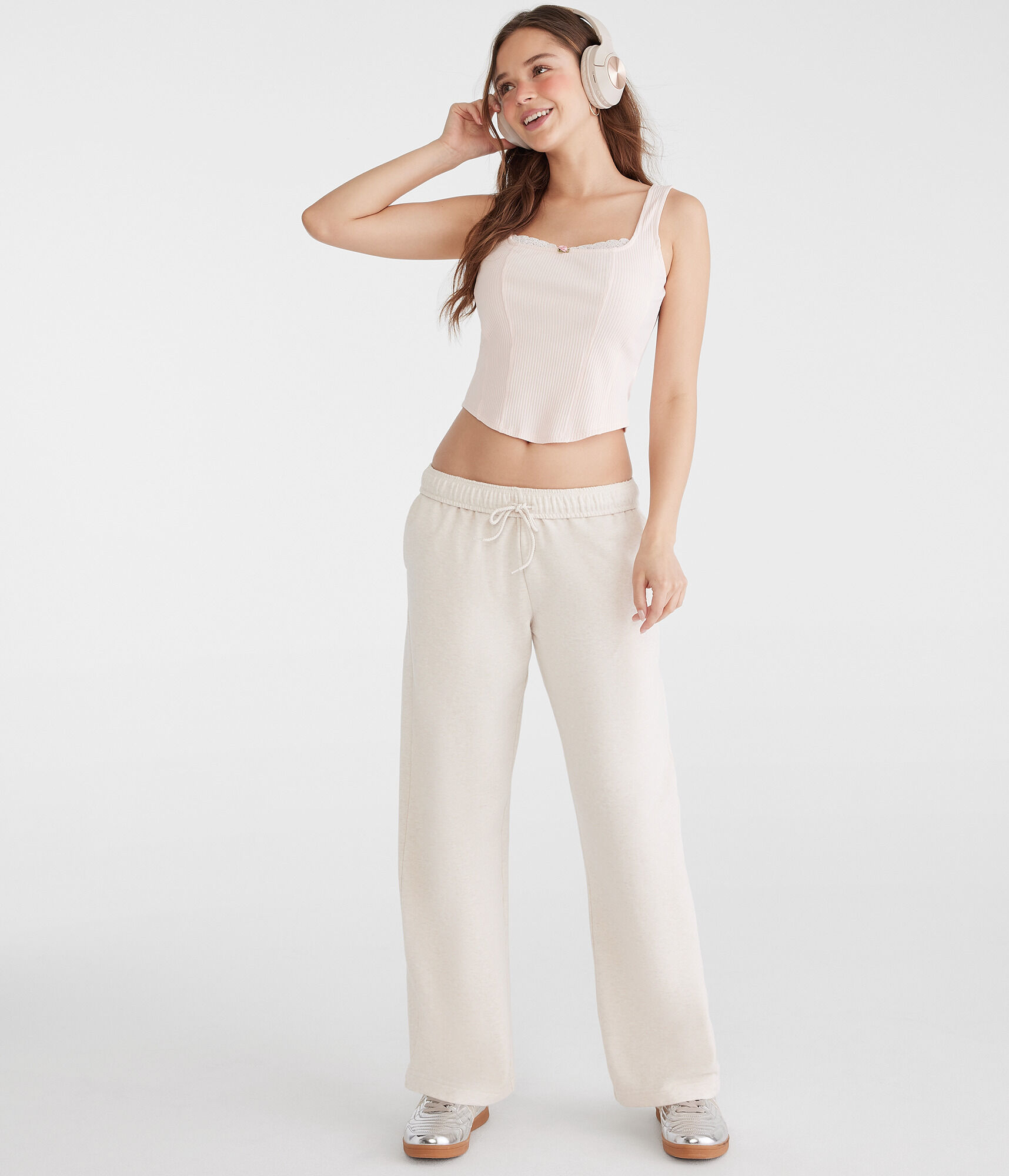 Cloud Soft Mid-Rise Straight Leg Sweatpants