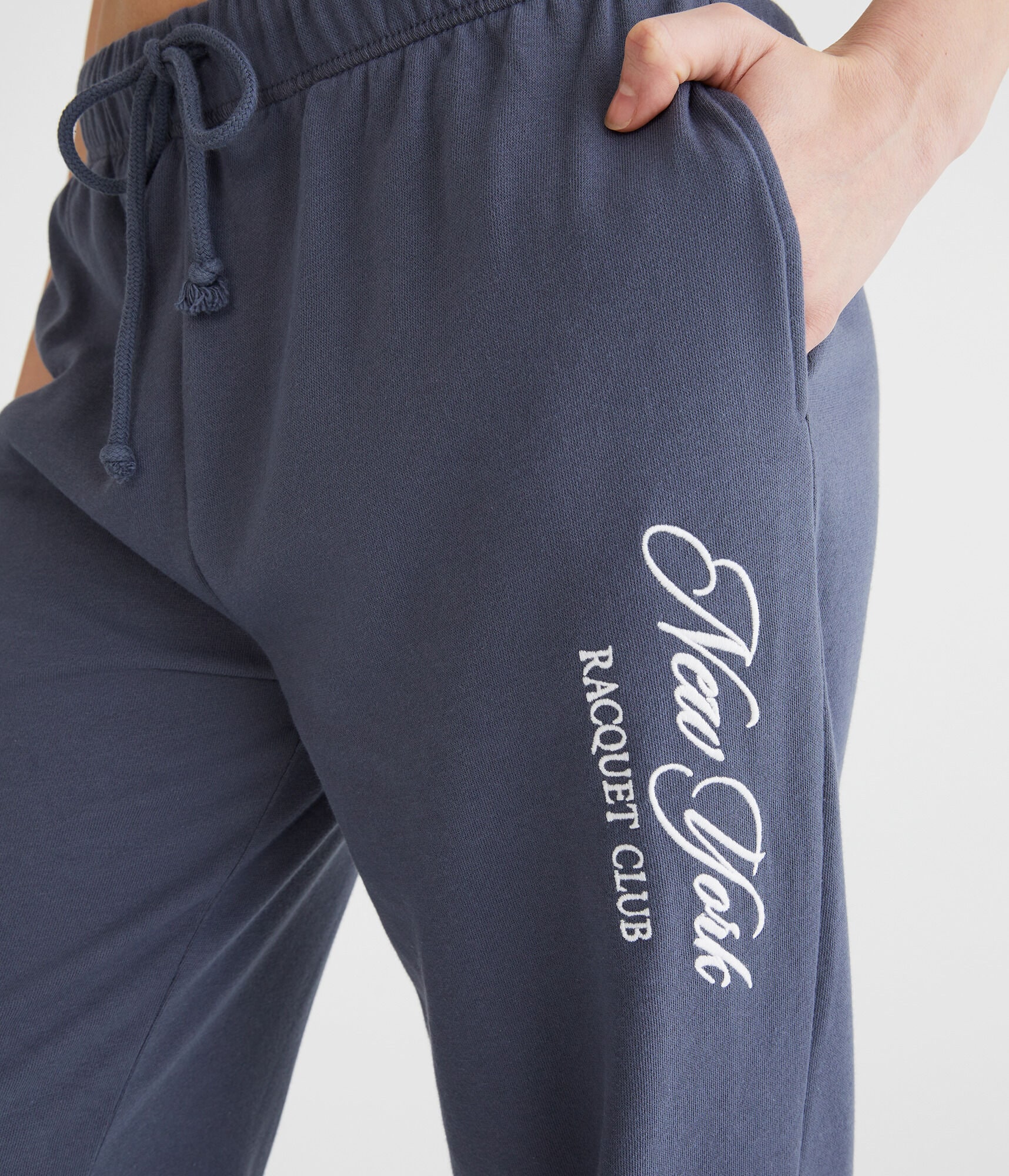Racquet Club Slouchy High-Waisted Cinched Sweatpants