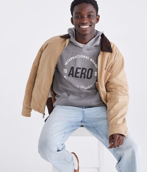 Aero International Brand Pullover Hoodie