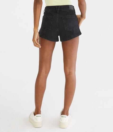 Mid-Rise Denim Shorty Shorts Mid-Rise Denim Shorty Shorts
