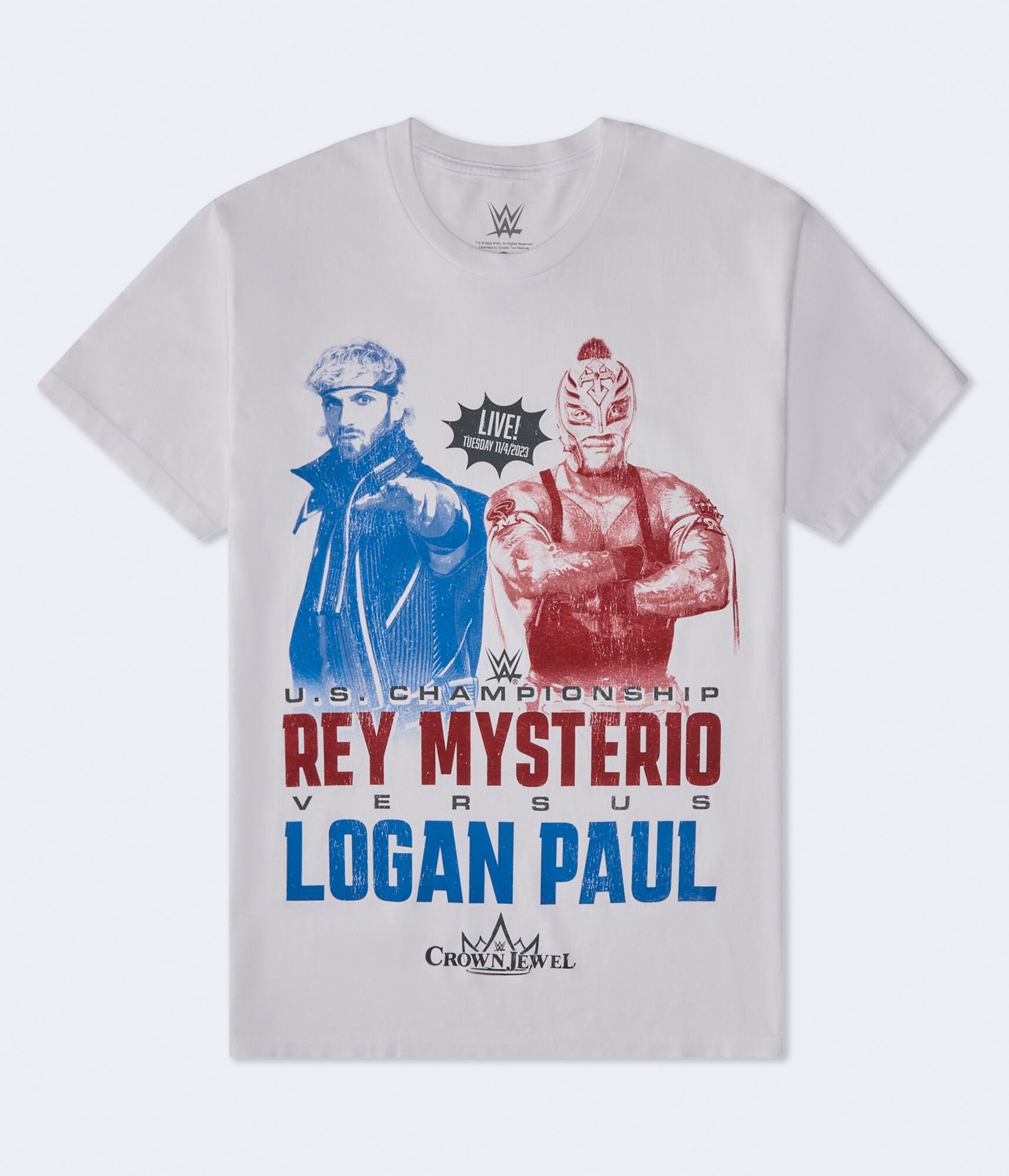 WWE Rey Mysterio vs Logan Paul Relaxed Graphic Tee