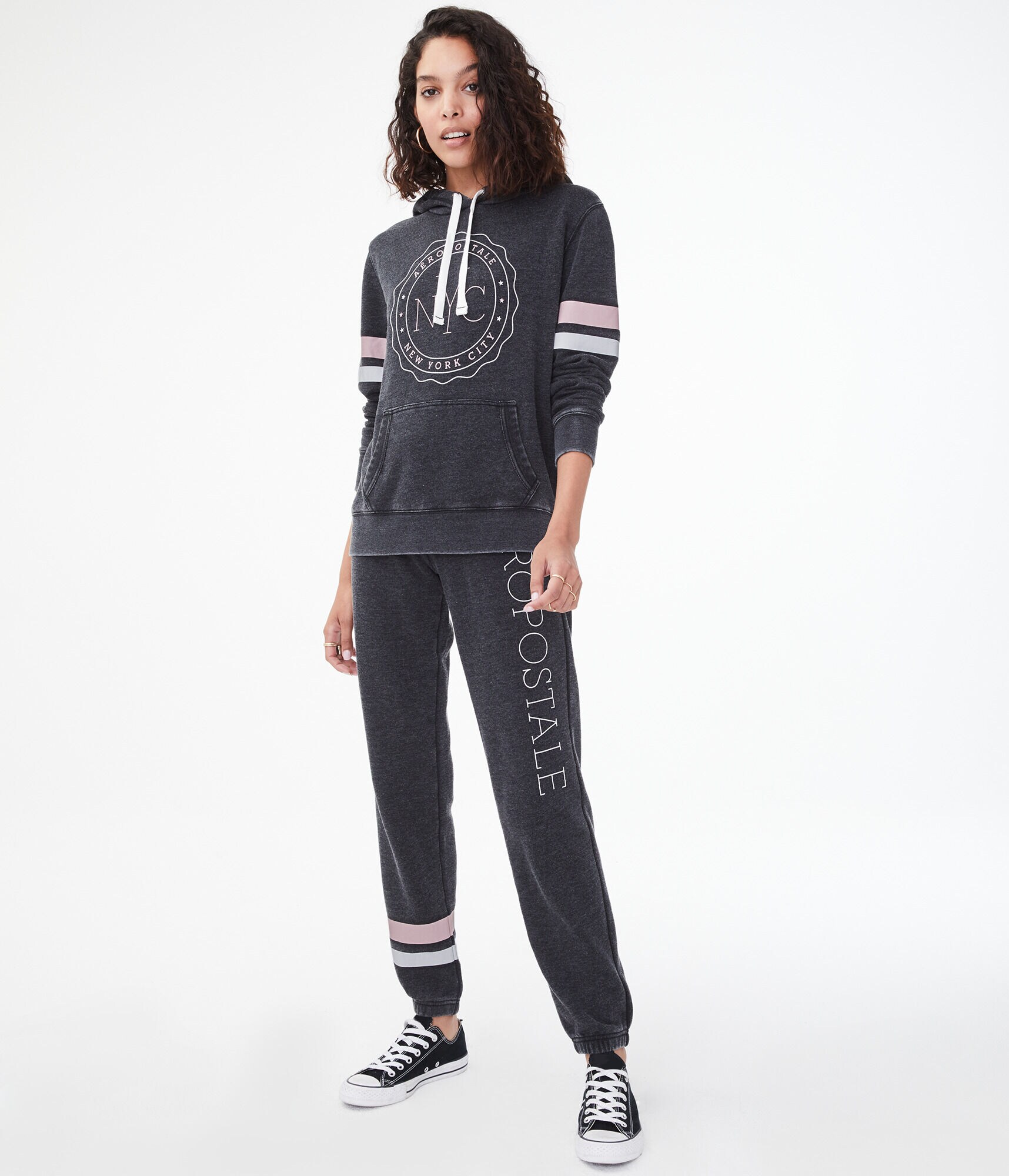 Aero NYC Circle Pullover Hoodie