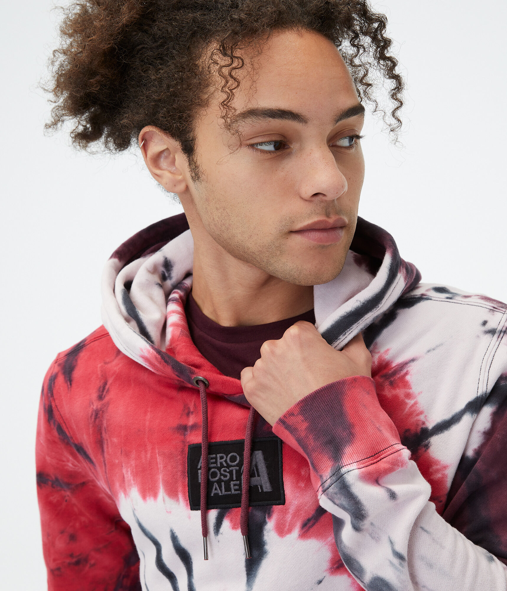 Spiral Tie-Dye Box Logo Pullover Hoodie