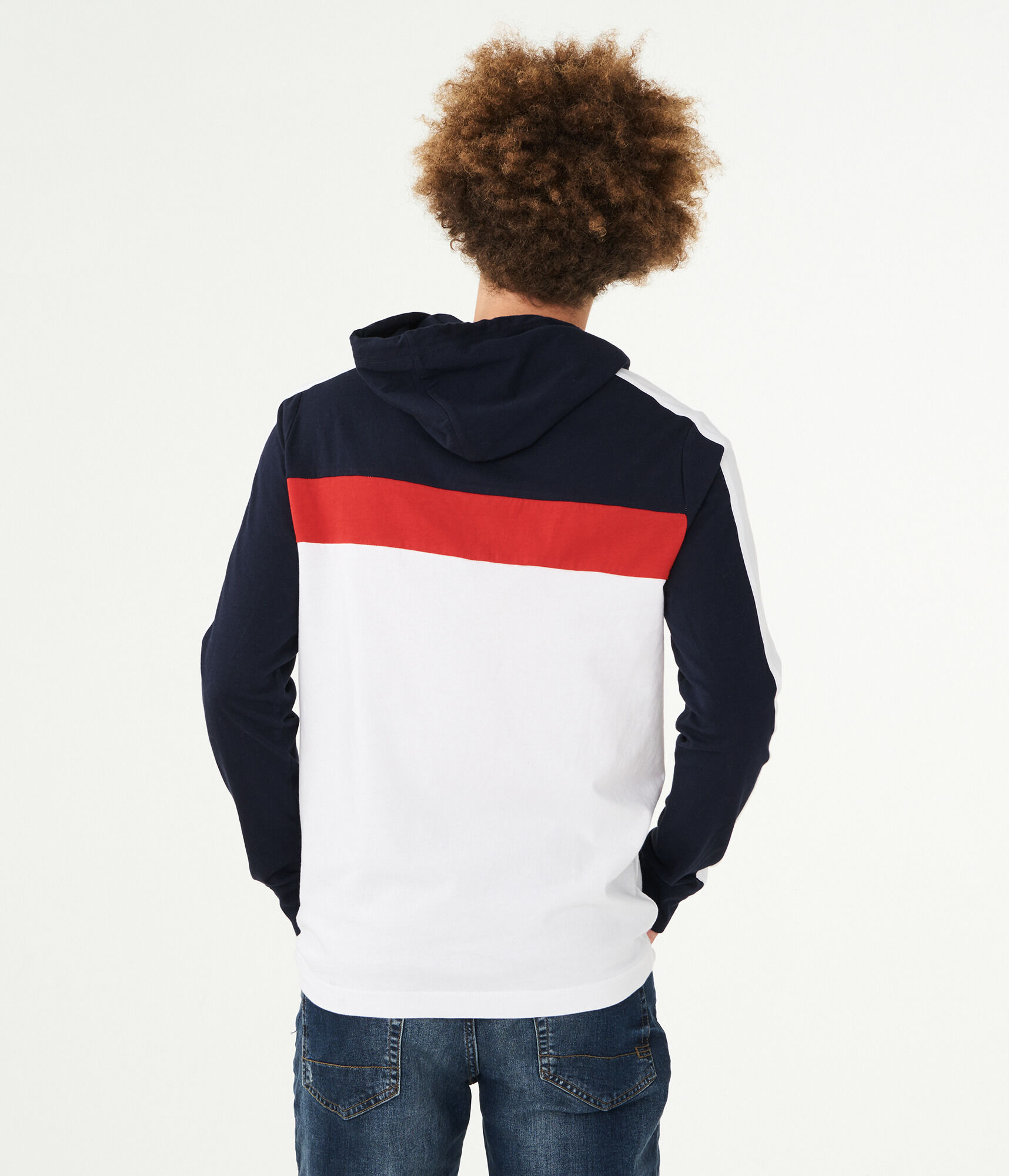 Colorbock Stripe Pullover Hoodie