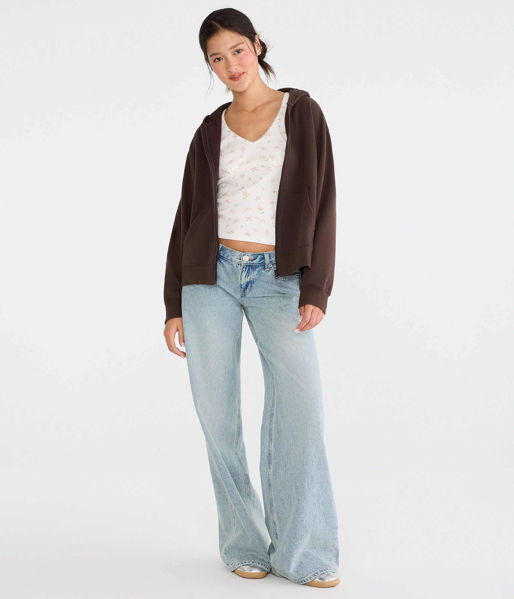 Cloud Soft Oversized Full-Zip Hoodie