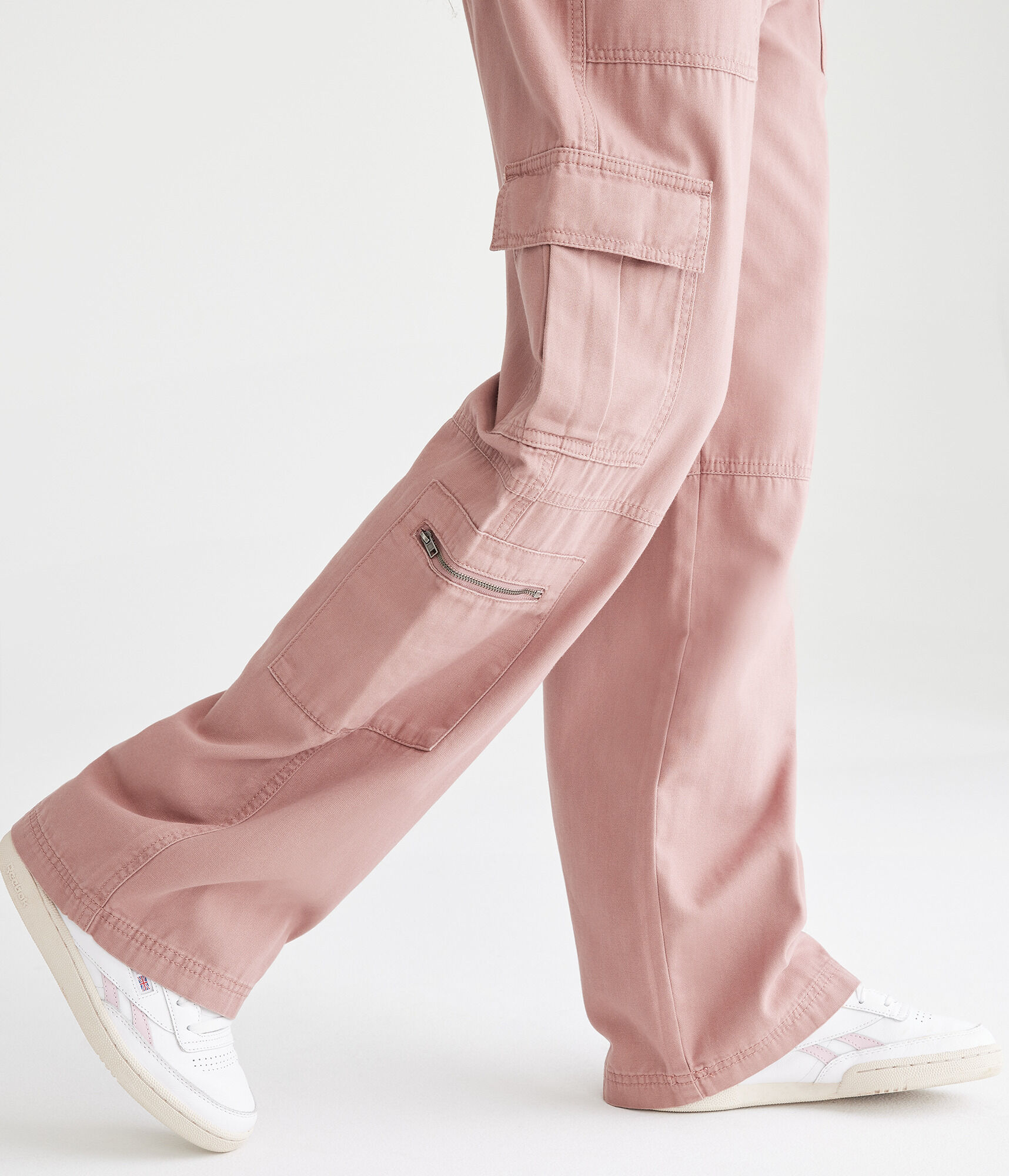Mid-Rise Utility Cargo Pants
