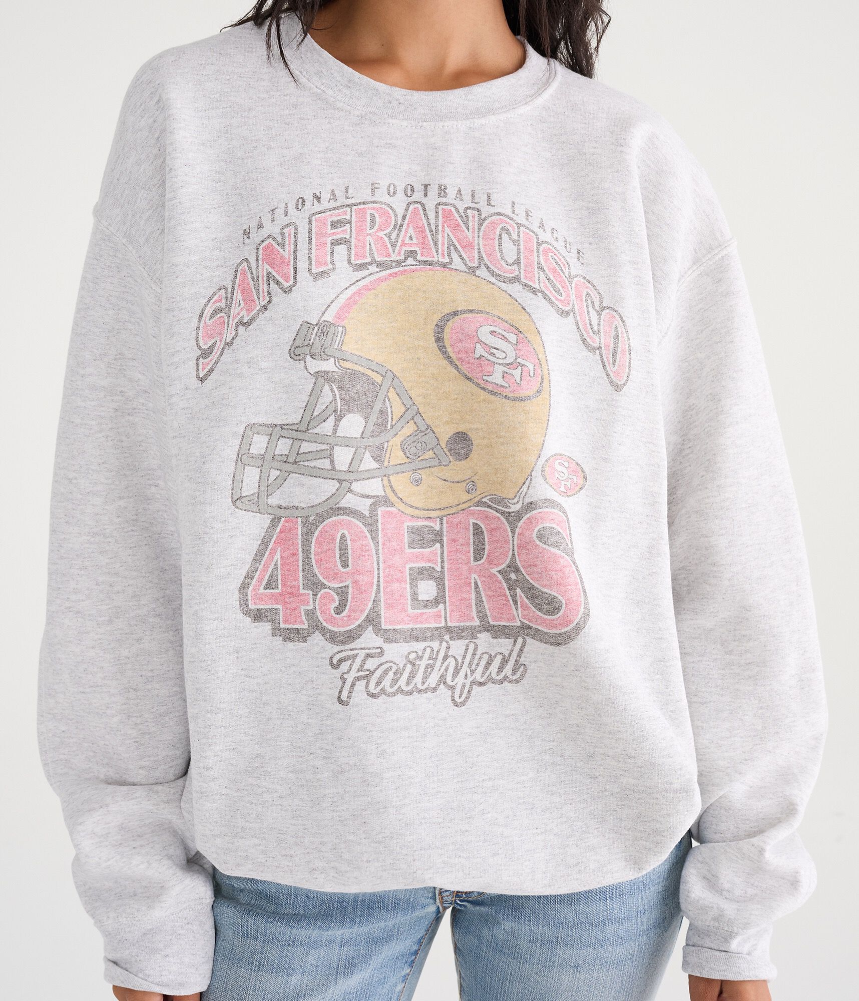 San Francisco 49ers Helmet Crew Sweatshirt