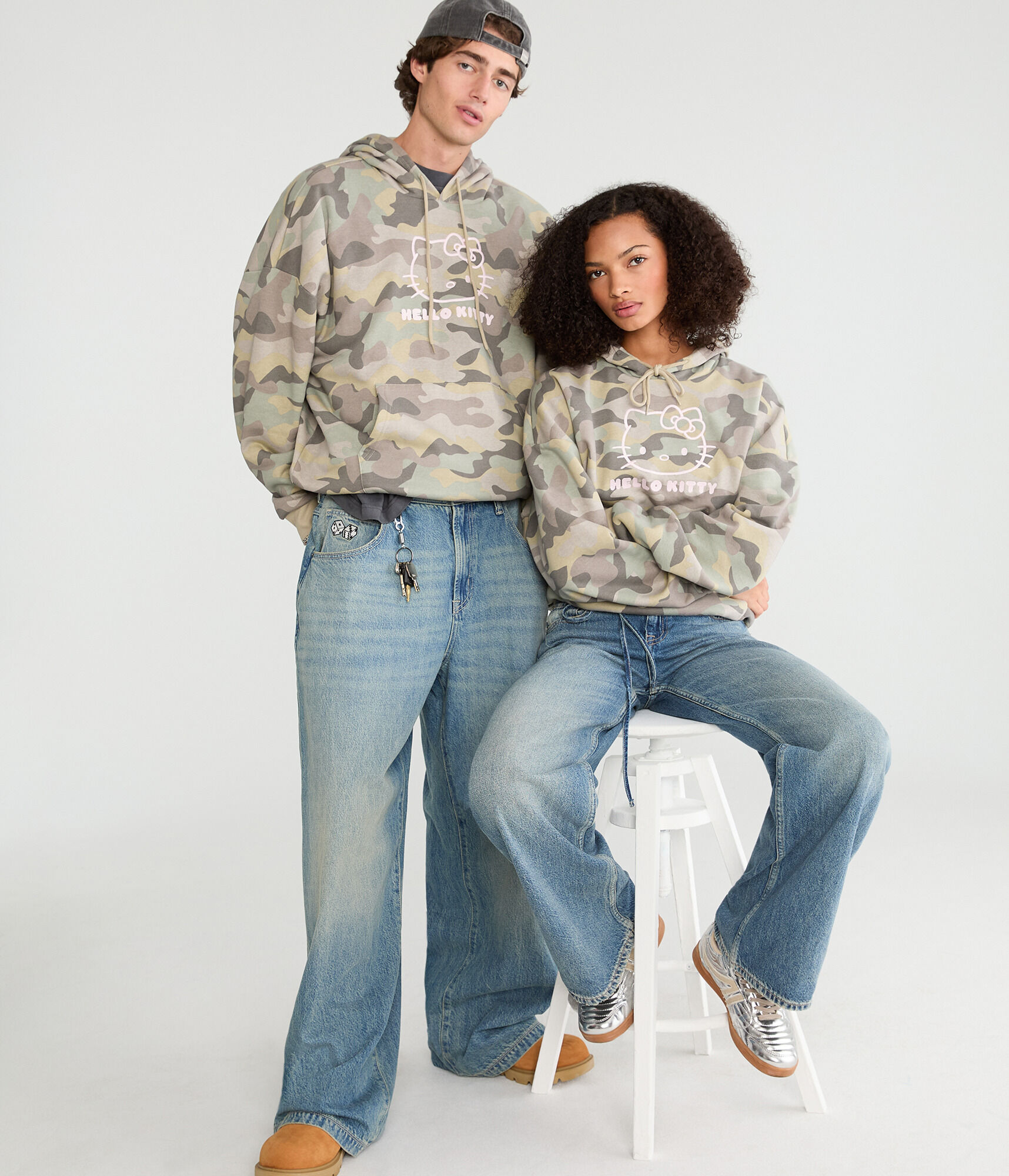 Hello Kitty | Aero Camo Pullover Hoodie