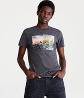 LA NY Skyline Graphic Tee