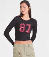 Long Sleeve Seriously Soft 87 Graphic Baby Tee