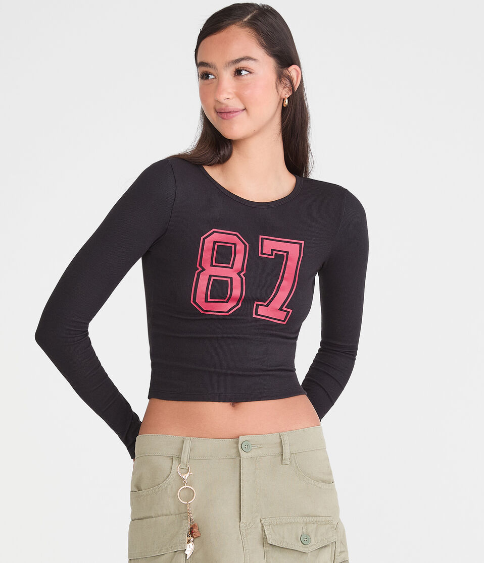 Long Sleeve Seriously Soft 87 Graphic Baby Tee