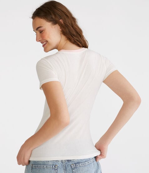 Aeropostale New York Ringer Graphic Tee