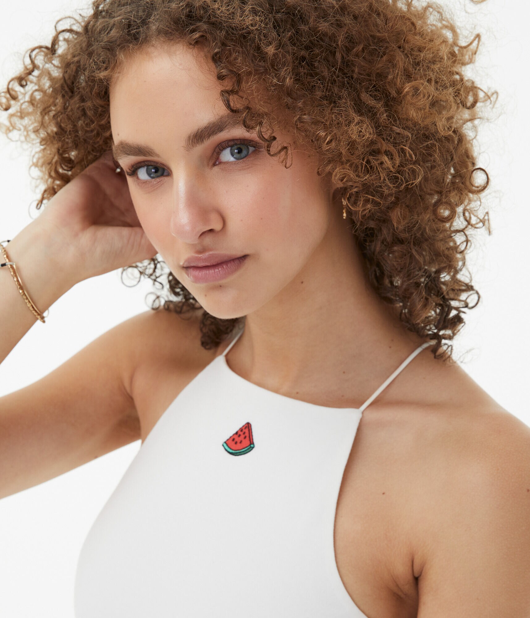 Watermelon Cropped Bungee Tank