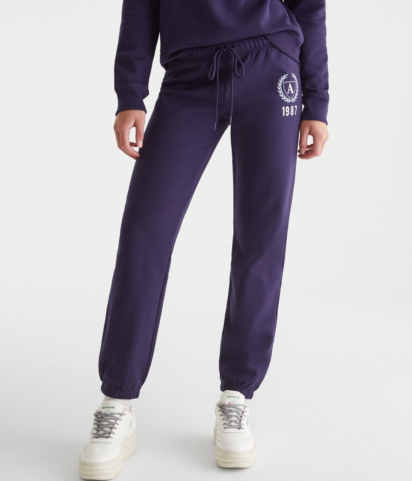 Letter Crest Logo Jogger Sweatpants