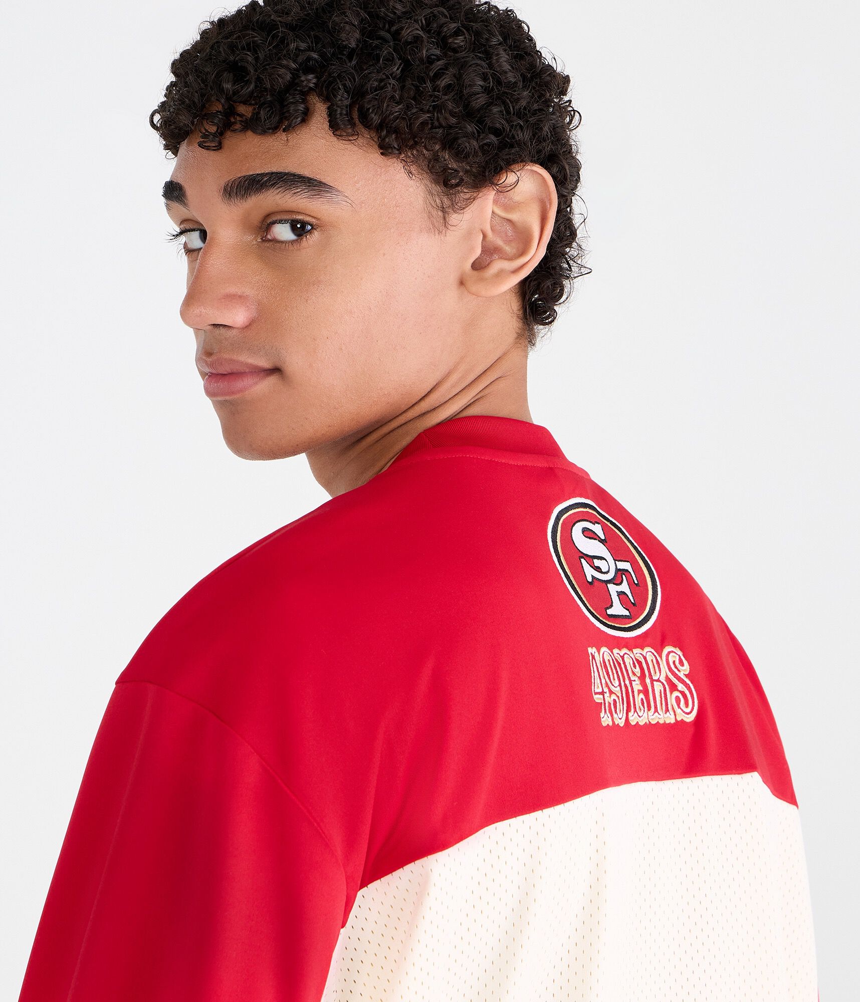San Francisco 49ers Colorblock Mesh Top