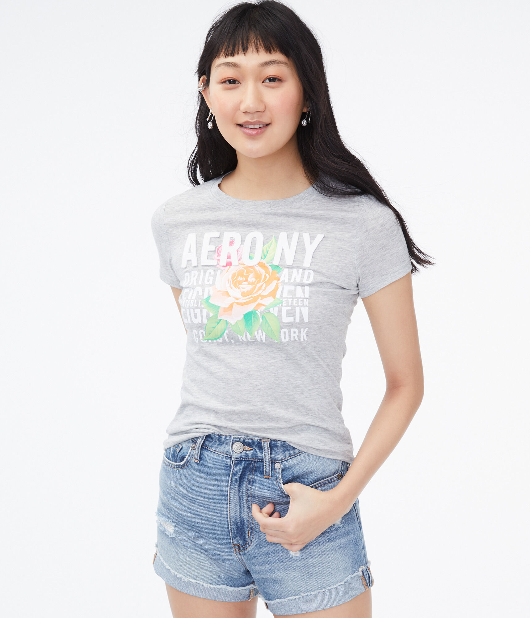 Aero NY Rose Graphic Tee