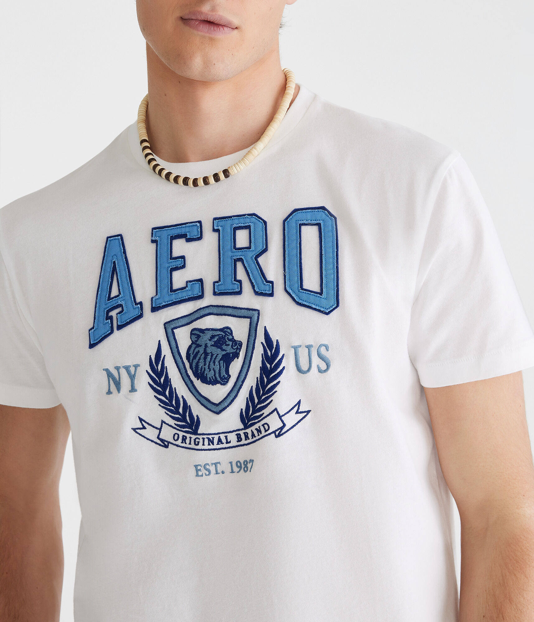 Aero Bear Crest Appliqu&eacute; Graphic Tee